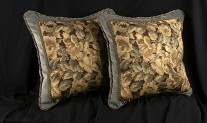 Large Decorate Designer Pillows in Velvet and Tapestry Fabrics