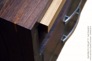 Walnut Media Console - Stereo Cabinet