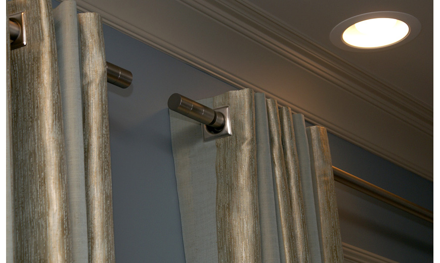 Custom Made Drapery Panels with Grommets and Busche Rods | Burr Ridge, IL