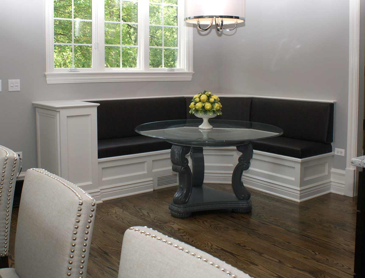 Custom upholstery  Banquettes to comfortably enhance home decor style