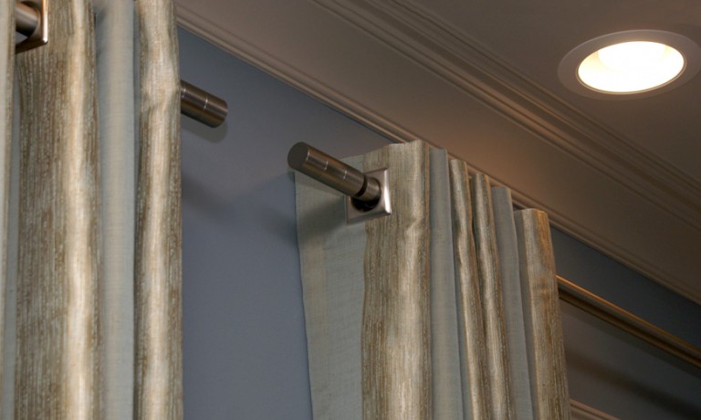 Custom Made Drapery Panels with Grommets and Busche Rods | Burr Ridge, IL